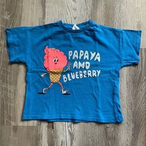 ZARA 18/24 papaya & blueberry T-Shirt